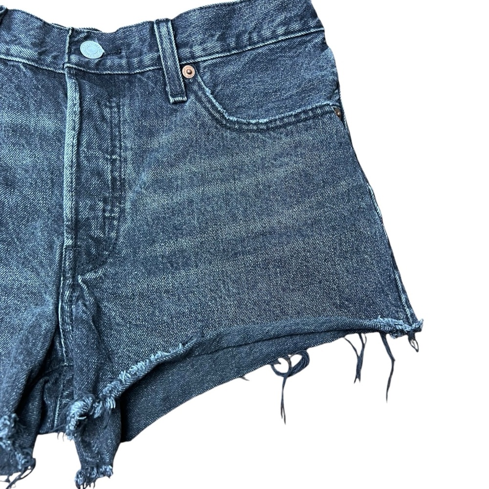 Levi’s 501 Original Jean Shorts Size 28 Washed Black - Picture 4 of 16